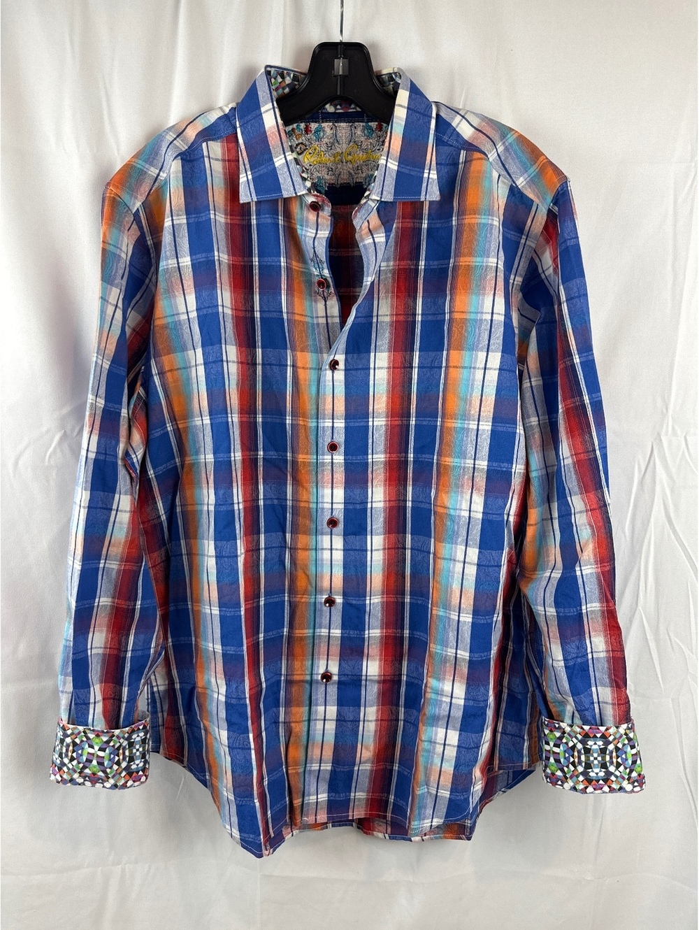 Robert Graham Classic Fit XL Multicolor Plaid Button-Up Long